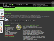 Tablet Screenshot of gotchabedbuginspectors.com
